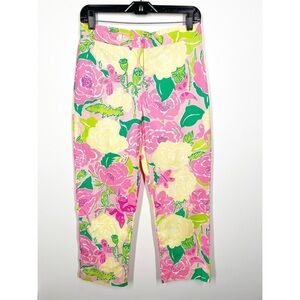 Lilly Pulitzer Vintage Floral Cropped Pants 4